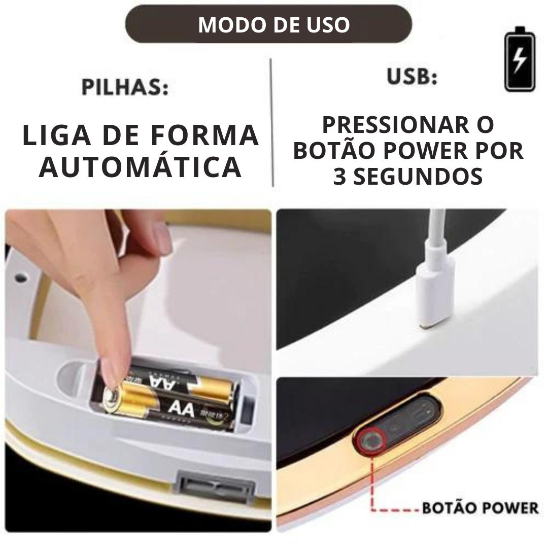 Lixeira Com Sensor Para Banheiro 12 Litros