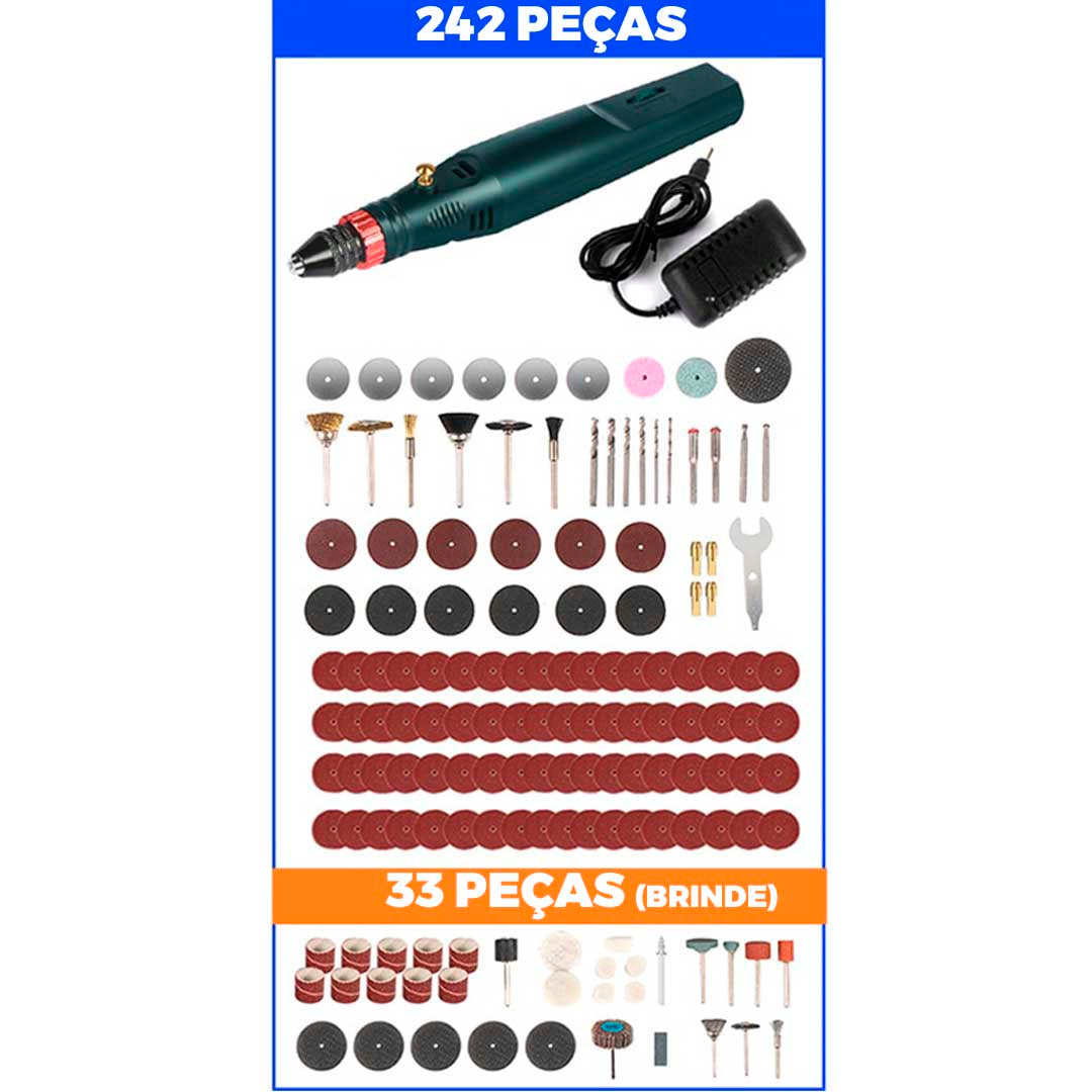 Mini Furadeira Elétrica de Mão Portátil + BRINDES