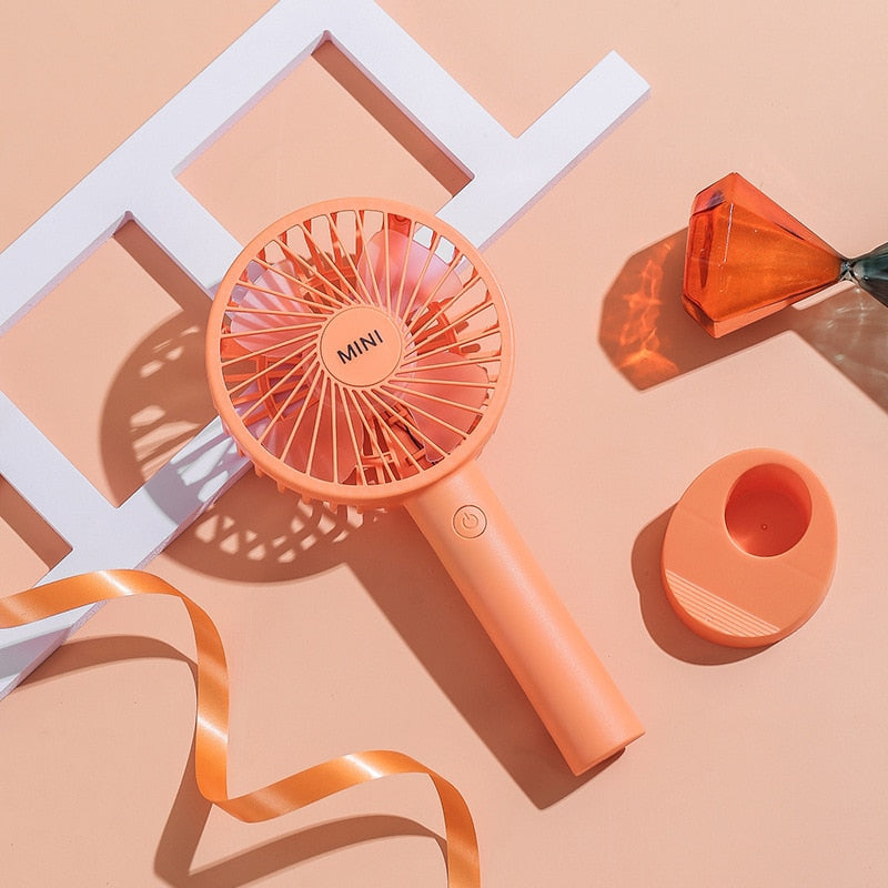 Mini Ventilador Portátil USB Recarregável
