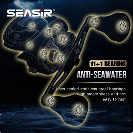 Carretilha Seasir Megacuda 11 + 1 6.5:1 15Kg