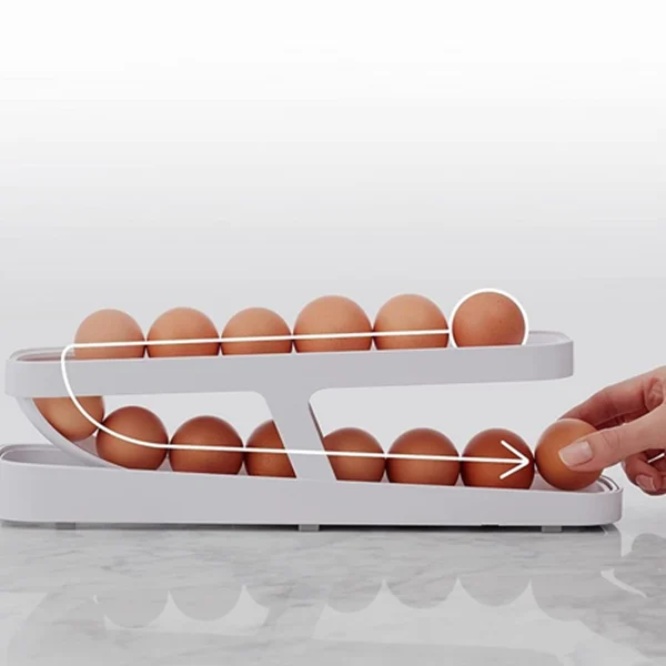 Organizador de Ovos com Rolagem Automática | EggMaster + Brinde